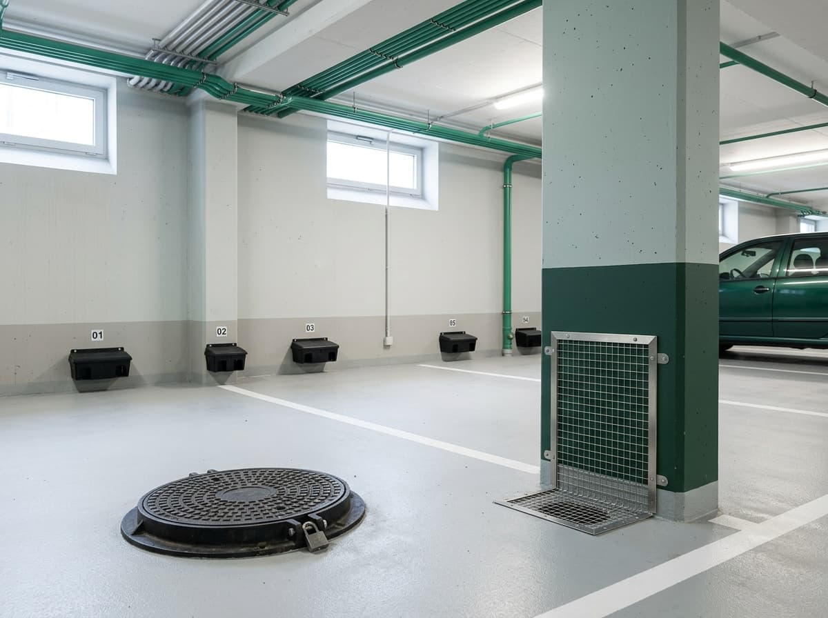 Après intervention — Traitement infestation rats — Copropriété 48 appartements, Strassen