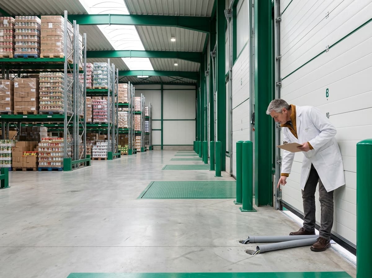 Avant — Audit préventif — Entrepôt alimentaire 600 m², Capellen
